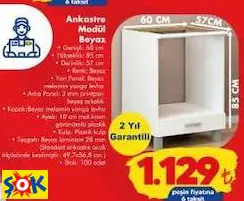 ANKASTRE MODÜL BEYAZ